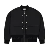 FUTURE BOY CORE MA1 BOMBER JACKET - BLACK