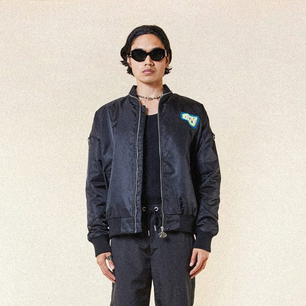 STRENGTH MA1 BOMBER JACKET - BLACK - Image 5