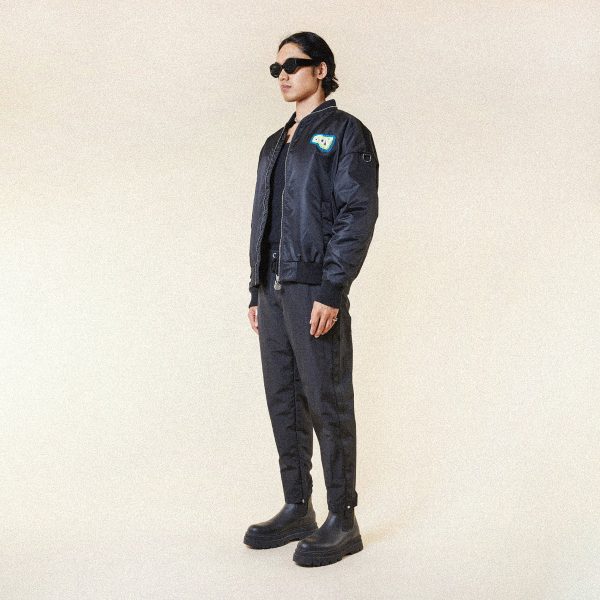 STRENGTH MA1 BOMBER JACKET - BLACK - Image 3