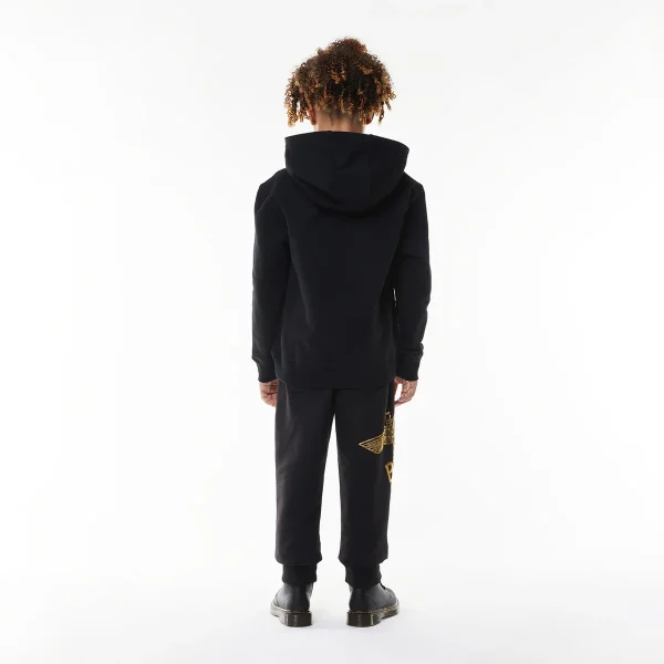 BOY EAGLE KIDS HOODIE BLACK/GOLD - Image 2
