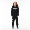 BOY EAGLE KIDS HOODIE - BLACK/WHITE - Image 7
