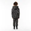 BOY REPEAT ZIP KIDS HOODIE - BLACK/GOLD - Image 5