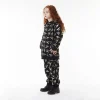 BOY REPEAT ZIP KIDS HOODIE - BLACK/GOLD - Image 3