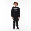 BOY EAGLE KIDS HOODIE - BLACK/WHITE - Image 4
