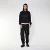BOY EAGLE APPLIQUE HOODIE - BLACK - Image 5