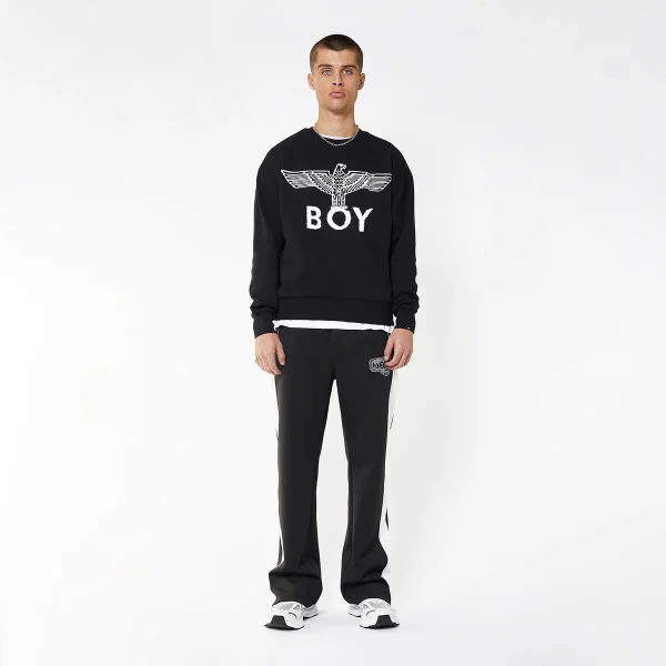 BOY EAGLE SCRIBBLE SWEATSHIRT - BLACK/WHITE - Image 5