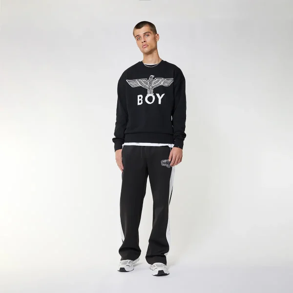BOY EAGLE SCRIBBLE SWEATSHIRT - BLACK/WHITE - Image 2