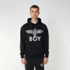 BOY EAGLE SCRIBBLE HOODIE - BLACK/WHITE - Image 6