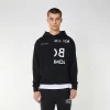 BOY EAGLE TYPO EMBROIDERY HOODIE - BLACK - Image 5
