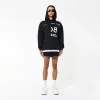 BOY EAGLE TYPO EMBROIDERY HOODIE WOMENS - BLACK - Image 3