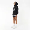 BOY EAGLE TYPO EMBROIDERY HOODIE WOMENS - BLACK - Image 2