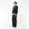 BOY EAGLE APPLIQUE SWEATSHIRT WOMENS - BLACK - Image 2