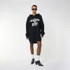 BOY TAPE EAGLE HOODIE WOMENS - BLACK - Image 2