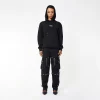 BOY EAGLE FLOCK HOODIE WOMENS - BLACK - Image 5