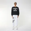 BOY EAGLE APPLIQUE SWEATSHIRT WOMENS - BLACK - Image 4