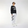 BOY EAGLE APPLIQUE SWEATSHIRT WOMENS - BLACK - Image 3