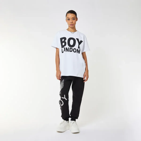 BOY LONDON T-SHIRT WOMENS - WHITE/BLACK - Image 2