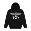 BOY EAGLE SCRIBBLE HOODIE - BLACK/WHITE
