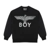 BOY EAGLE SCRIBBLE SWEATSHIRT - BLACK/WHITE