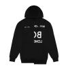 BOY EAGLE TYPO EMBROIDERY HOODIE - BLACK - Image 4