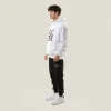 BOY LONDON UPCYCLED HOODIE - WHITE - Image 6