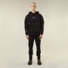 MULTI EYELET TRACK PANTS - BLACK - Image 2