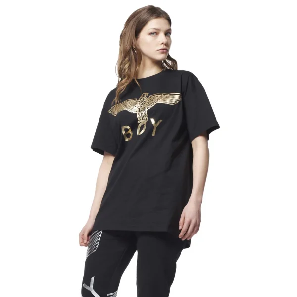 BOY EAGLE T-SHIRT - BLACK/GOLD - Image 6