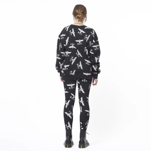 BOY REPEAT SWEATSHIRT - BLACK/WHITE - Image 2