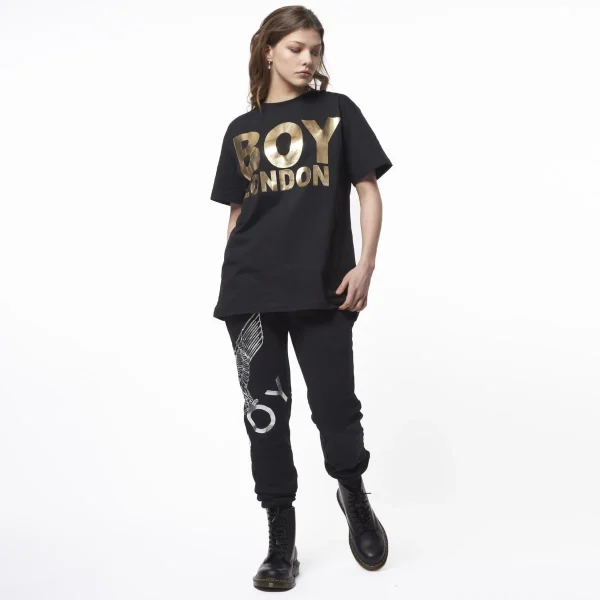 BOY LONDON T-SHIRT - BLACK/GOLD - Image 3